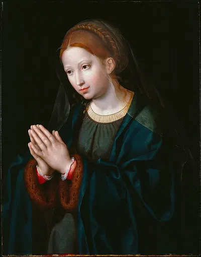 The Virgin in Prayer by Йос ван Клев — digital art print download