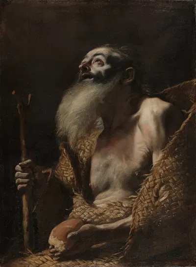 Saint Paul the Hermit by Маттиа Прети — digital art print download