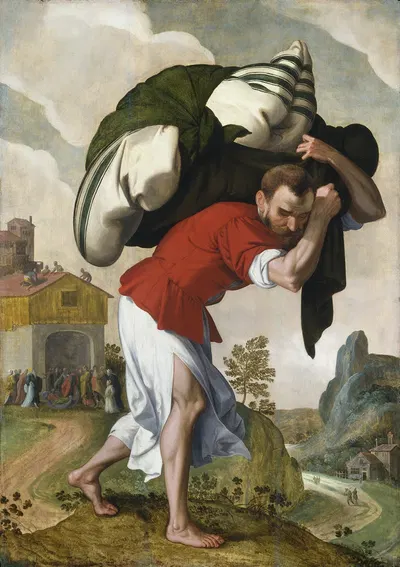 The Healing of the Paralytic by Нидерландская школа — digital art print download