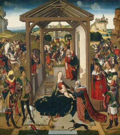 The Adoration of the Magi by Netherlandish School — digital art print download