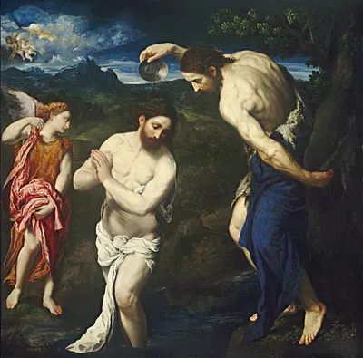 The Baptism of Christ by Париж Бордон — digital art print download