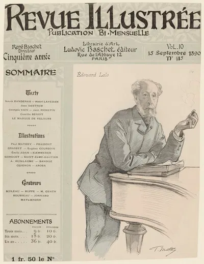 Edouard Lalo by Поль Матэ, 1890 — digital art print download