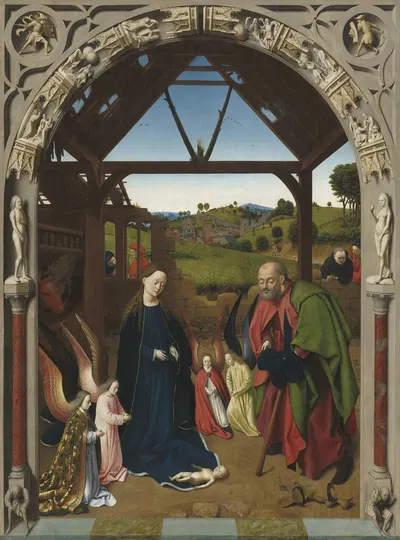The Nativity by Петр Христус, c. 1450 — digital art print download