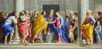 The Marriage of the Virgin by Филипп де Шампен, c. 1644 — digital art print download
