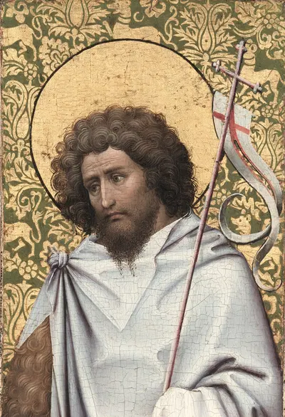 John the Baptist by Роберт Кампин, c. 1410 — digital art print download