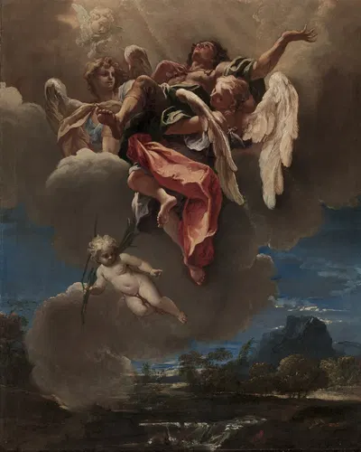 Study for 'An Apotheosis of a Saint' (for San Bernardino dei Morti, Milan) by Себастьяно Риччи, c. 1695 — digital art print…