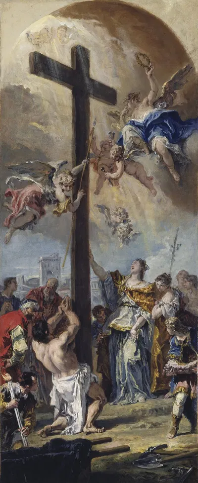 The Exaltation of the True Cross by Себастьяно Риччи, 1733 — digital art print download