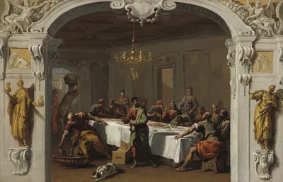 The Last Supper by Sebastiano Ricci, 1713-1714 — digital art print download