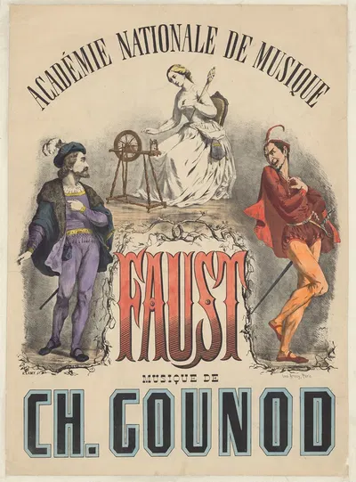 Académie Nationale de Musique. Faust by Pierre-Auguste Lamy, 1875 — digital art print download
