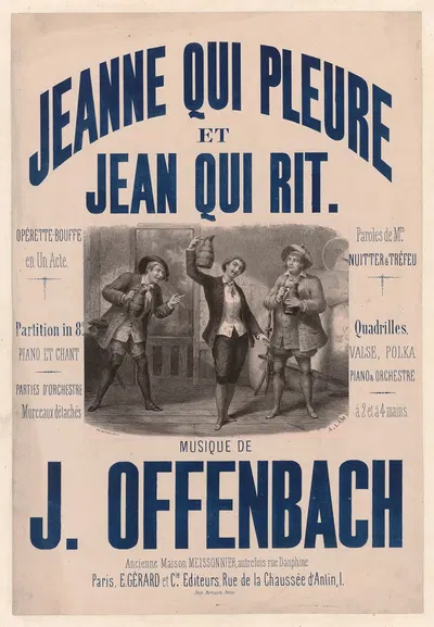 Jeanne qui pleure et Jean qui rit by Pierre-Auguste Lamy, 1865 — digital art print download