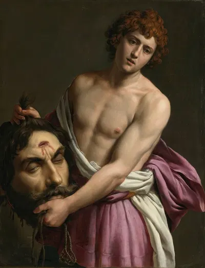 David With The Head Of Goliath by Alessandro Turchi — digital art print download