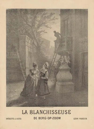 La blanchisseuse de Berg-Op-Zoom by Прюдент-Луи Лерай, 1875 — digital art print download