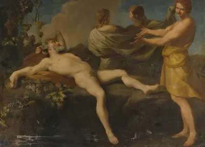 The Drunkenness Of Noah by Andrea Sacchi — digital art print download