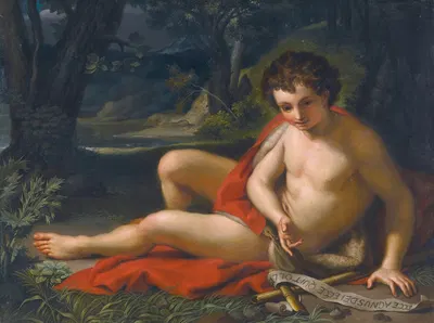 Saint John The Baptist In The Desert by Антон Рафаэль Менгс — digital art print download