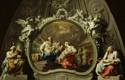 The Birth of the Virgin by Antonio González Velázquez — digital art print download