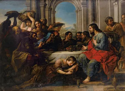 The Meal At The House Of Simon by Antwerp School — digital art print download