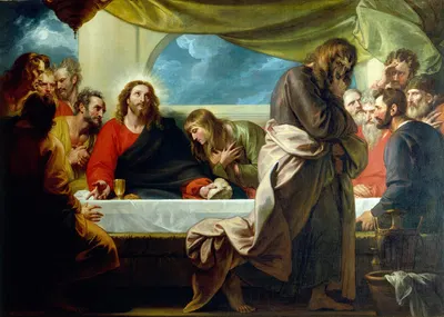 The Last Supper by Benjamin West, 1786 — digital art print download