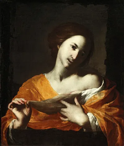 Saint Agatha by Bernardo Cavallino — digital art print download