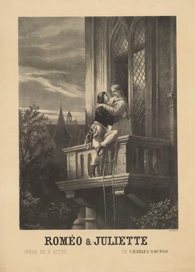 Roméo et Juliette by Прюдент-Луи Лерай, 1867 — digital art print download