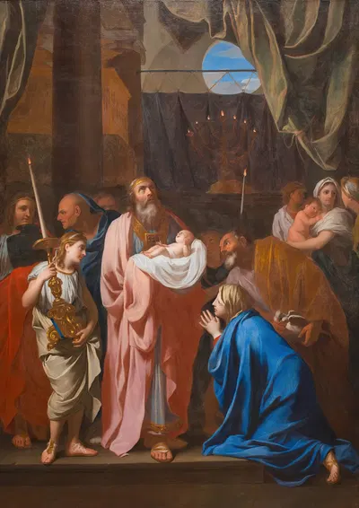The Presentation of Christ in the Temple by Шарль Лебрюн, 1645 — digital art print download