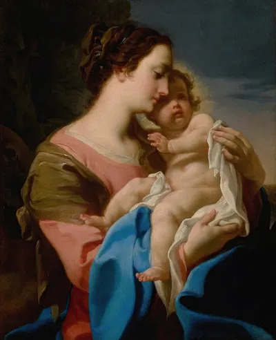 The Madonna And Child by Corrado Giaquinto — digital art print download