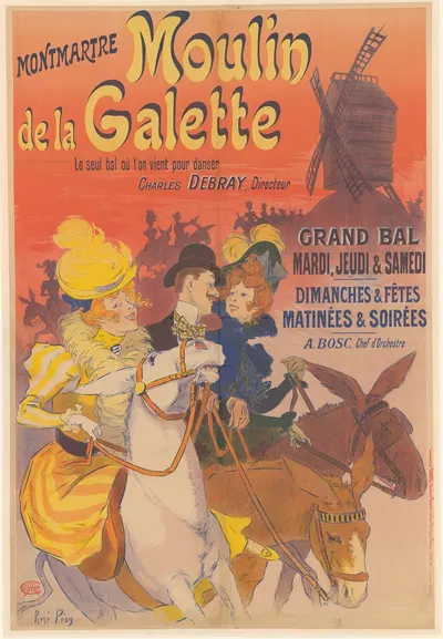 Montmartre. Moulin de la Galette by René Péan, 1898 — digital art print download