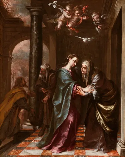 The Visitation by Хуан де Вальдес Леаль, 1673 — digital art print download