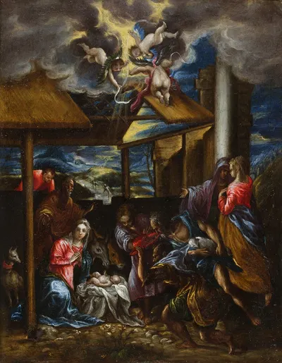 The Adoration Of The Shepherds by Эль Греко (Доменикос Теотокопулос) — digital art print download