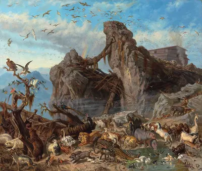 After the Flood; the Exit of the Animals from the Ark by Филиппо Палицци — digital art print download