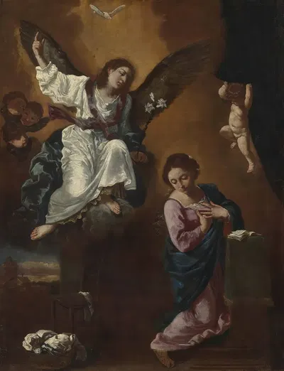 The Annunciation by Flaminio Torre — digital art print download