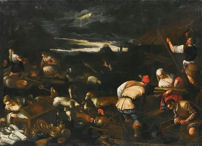 Noah's Sacrifice After The Flood by Follower of Jacopo da Ponte — digital art print download