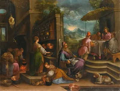 Supper At Emmaus by Follower of Jacopo da Ponte — digital art print download