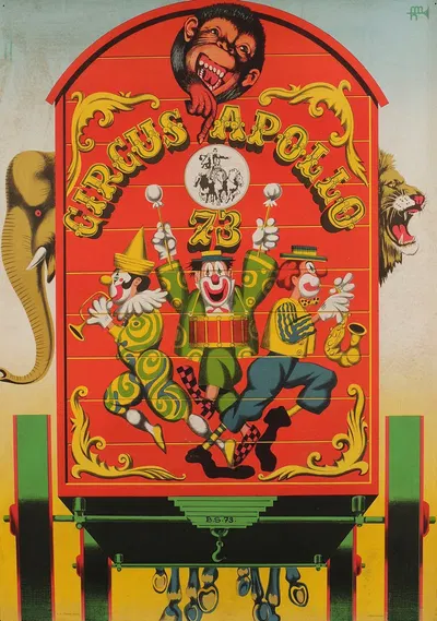 APOLLO CIRCUS 73 by Sándor Benkő, 1973 — digital art print download