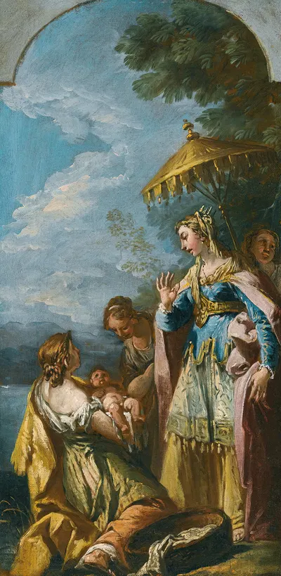 The Finding Of Moses by Gaspare Diziani — digital art print download