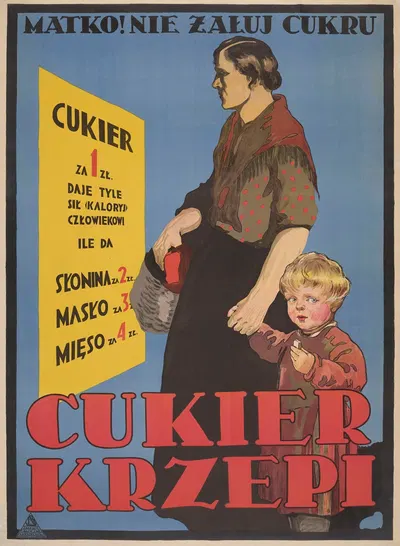 Sugar fortifies. Mother! Don’t spare the sugar by Стефан Норблин, 1931 — digital art print download