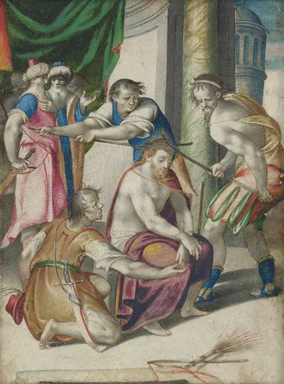 Christ Crowned With Thorns by Giovanni Battista Castello — digital art print download