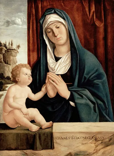 Madonna And Child by Giovanni Battista Cima da Conegliano — digital art print download
