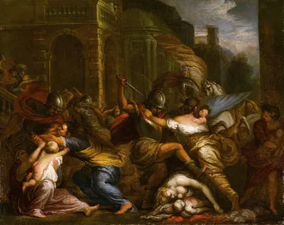 The Massacre Of The Innocents by Giovanni Battista Merano — digital art print download