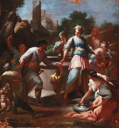 Rebecca At The Well by Giovanni Battista Ranieri Del Pace — digital art print download