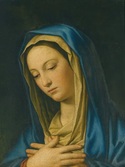 The Madonna At Prayer by Джованни Баттиста Сальви да Сассоферрато — digital art print download