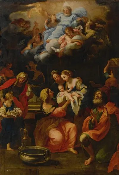 The Birth Of The Virgin by Giuseppe Bartolomeo Chiari — digital art print download
