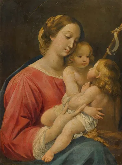 The Madonna And Child With The Infant Saint John The Baptist by Giuseppe Cesari — digital art print download