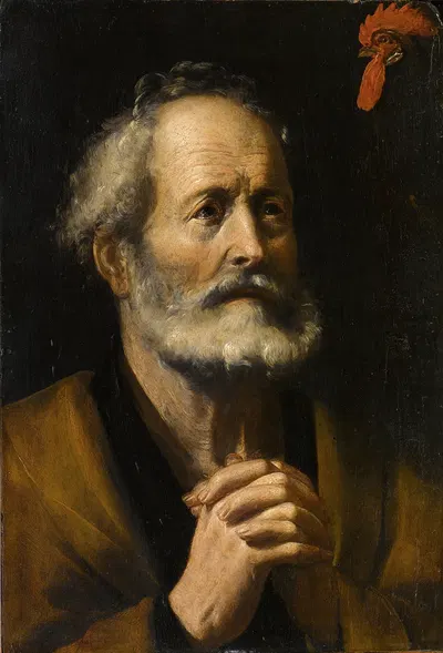 San Pietro E Il Gallo by Giuseppe Vermiglio — digital art print download
