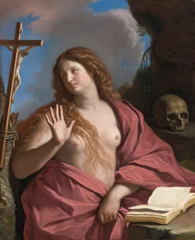 The Penitent Magdalene by Гверчино — digital art print download