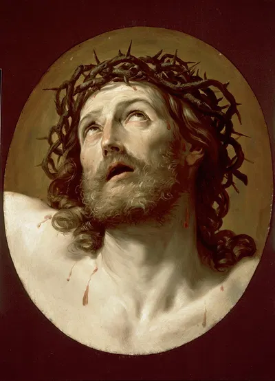 Head Of Christ Crowned With Thorns by Гвидо Рени — digital art print download