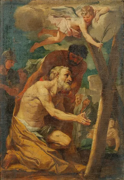 The Martyrdom Of Saint Andrew by Guillaume Courtois — digital art print download