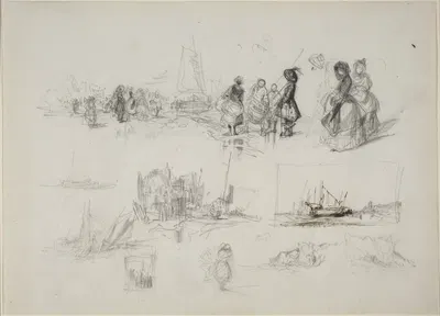 Seaside Studies by Эжен Изабе — digital art print download