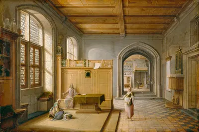 Christ in the House of Martha and Mary by Хендрик ван Стенвейк Младший, 1620 — digital art print download
