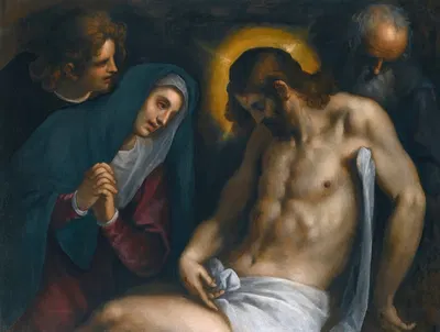 The Deposition by Jacopo Palma Il Vecchio — digital art print download