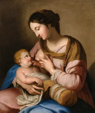 Virgin And Child by Жак Стелла — digital art print download